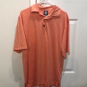 Orange FootJoy polo-Medium